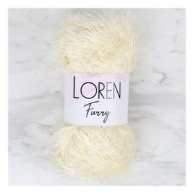 Loren 34062 RF065 Furry Krem El Örgü İpi