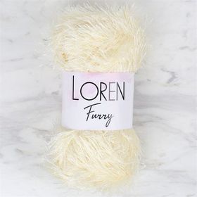 Loren 34062 RF065 Furry Krem El Örgü İpi
