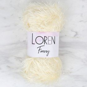Loren 34062 RF065 Furry Krem El Örgü İpi