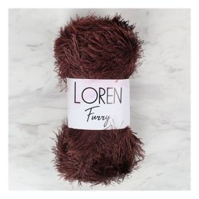 Loren 34064 RF093 Furry Kahverengi El Örgü İpi