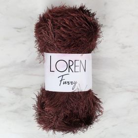 Loren 34064 RF093 Furry Kahverengi El Örgü İpi