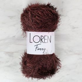 Loren 34064 RF093 Furry Kahverengi El Örgü İpi