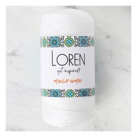 Loren 34324 RM002 Macrame Beyaz El Örgü İpi