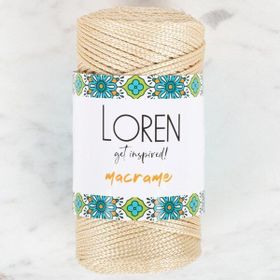 Loren 34326 RM036 Macrame Bej El Örgü İpi