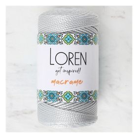 Loren 34331 RM060 Macrame Gri El Örgü İpi