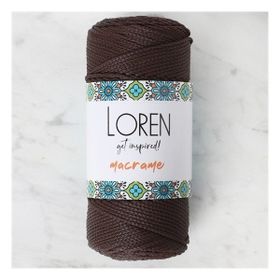 Loren 34338 RM0210 Macrame Kahverengi El Örgü İpi
