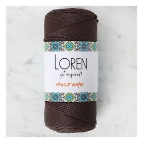 Loren 34338 RM0210 Macrame Kahverengi El Örgü İpi
