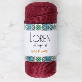 Loren 34344 RM0113 Macrame Bordo El Örgü İpi