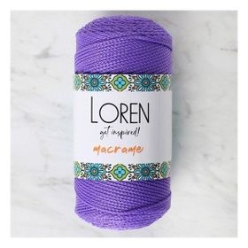 Loren 34346 RM0141 Macrame Mor El Örgü İpi
