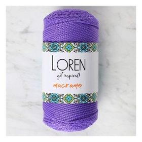 Loren 34346 RM0141 Macrame Mor El Örgü İpi