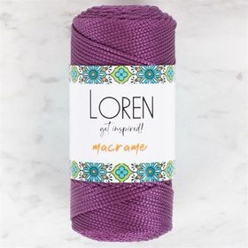 Loren 34347 RM0160 Macrame Mor El Örgü İpi