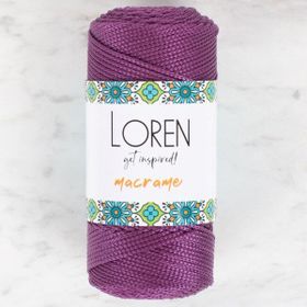 Loren 34347 RM0160 Macrame Mor El Örgü İpi
