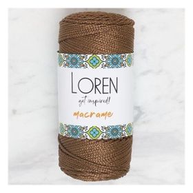 Loren 34349 RM0200 Macrame Kahverengi El Örgü İpi