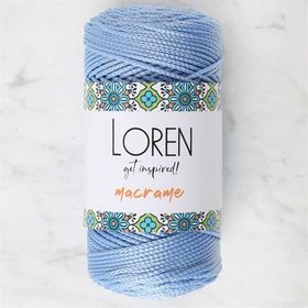 Loren 34350 RM0220 Macrame Mavi El Örgü İpi