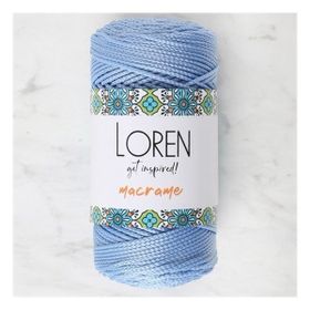 Loren 34350 RM0220 Macrame Mavi El Örgü İpi