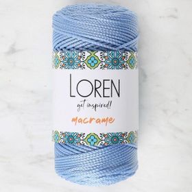 Loren 34350 RM0220 Macrame Mavi El Örgü İpi