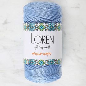 Loren 34350 RM0220 Macrame Mavi El Örgü İpi