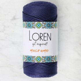 Loren 34353 RM0262 Macrame Lacivert El Örgü İpi