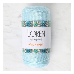 Loren 34354 RM0221 Macrame Bebe Mavi El Örgü İpi