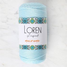 Loren 34354 RM0221 Macrame Bebe Mavi El Örgü İpi