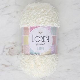 Loren 34419 R019 Lamb Açık Krem El Örgü İpi