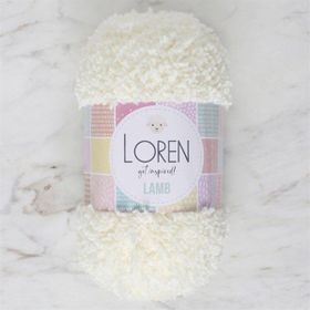 Loren 34419 R019 Lamb Açık Krem El Örgü İpi