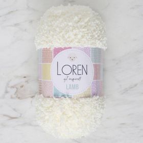 Loren 34419 R019 Lamb Açık Krem El Örgü İpi