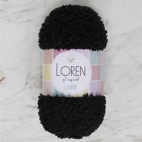 Loren 34423 R004 Lamb Siyah El Örgü İpi