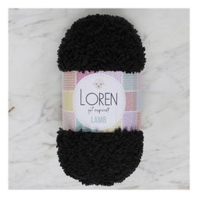 Loren 34423 R004 Lamb Siyah El Örgü İpi