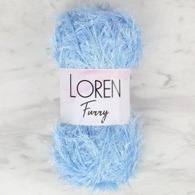Loren Furry RF007 Bebe Mavisi El Örgü İpi