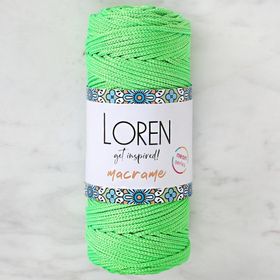 Loren L115 Macrame Neon Yeşil El Örgü İpi