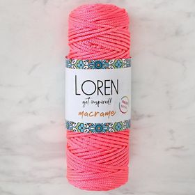 Loren L116 Macrame Neon Pembe El Örgü İpi