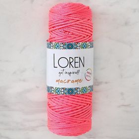 Loren L116 Macrame Neon Pembe El Örgü İpi