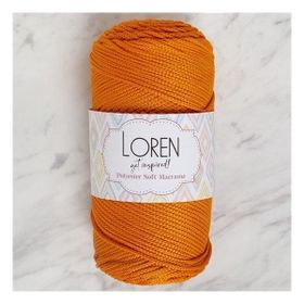 Loren LM011 34430 Polyester Soft Macrame Turuncu El Örgü İpi