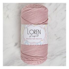 Loren LM042 34446 Polyester Soft Macrame Pembe El Örgü İpi