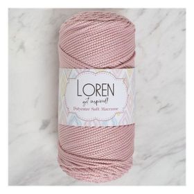 Loren LM042 34446 Polyester Soft Macrame Pembe El Örgü İpi