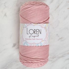 Loren LM042 34446 Polyester Soft Macrame Pembe El Örgü İpi