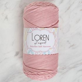 Loren LM042 34446 Polyester Soft Macrame Pembe El Örgü İpi