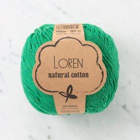 Loren Natural Cotton 33904 R028 Yeşil El Örgü İpi
