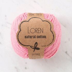 Loren Natural Cotton 33906 R100 Pudra Pembesi El Örgü İpi