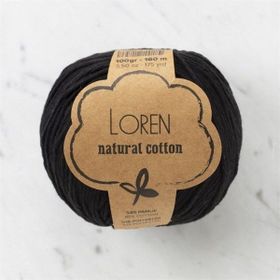 Loren Natural Cotton 33908 R004 Siyah El Örgü İpi