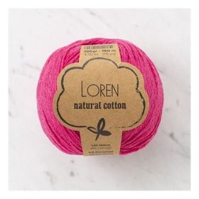 Loren Natural Cotton 33909 R095 Fuşya El Örgü İpi