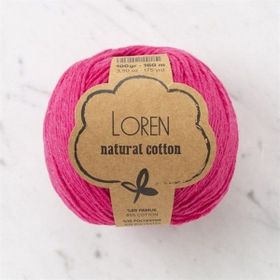 Loren Natural Cotton 33909 R095 Fuşya El Örgü İpi