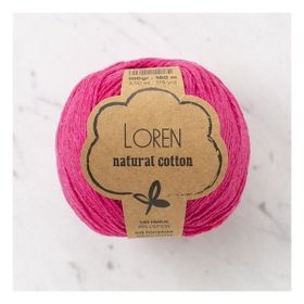 Loren Natural Cotton 33909 R095 Fuşya El Örgü İpi