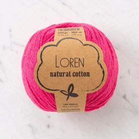 Loren Natural Cotton 33909 R095 Fuşya El Örgü İpi