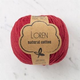 Loren Natural Cotton 33912 R099 Vişne Çürüğü El Örgü İpi