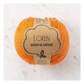 Loren Natural Cotton 33917 R096 Koyu Turuncu El Örgü İpi
