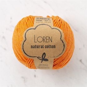 Loren Natural Cotton 33917 R096 Koyu Turuncu El Örgü İpi
