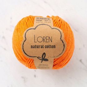 Loren Natural Cotton 33917 R096 Koyu Turuncu El Örgü İpi