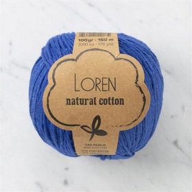 Loren Natural Cotton 33918 R025 Saks Mavi El Örgü İpi